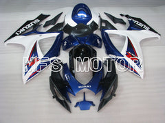 Suzuki GSXR600 GSXR750 2006-2007 Injection ABS Fairing - Factory Style - Blue White - MFS2418 - Fairings Kit
