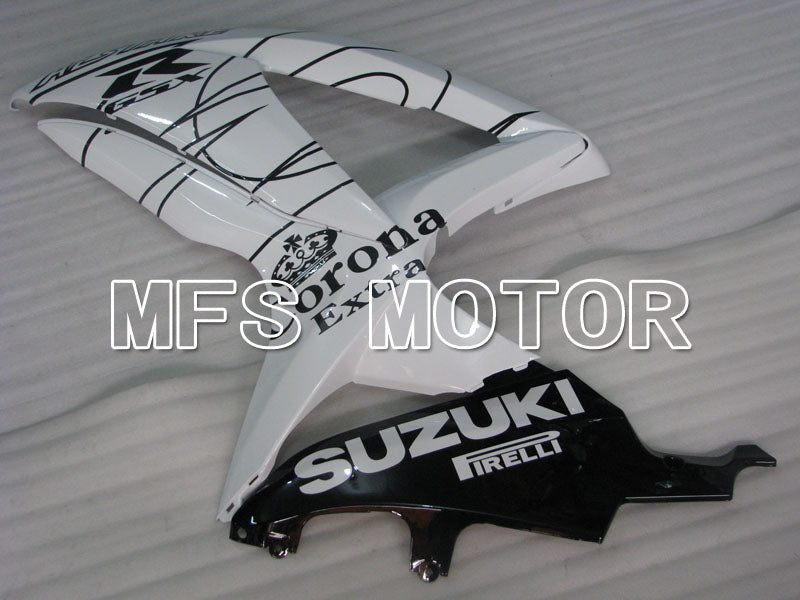 Suzuki GSXR600 GSXR750 2008-2010 Injection ABS Fairing - Corona - Black White - MFS2421 - Fairings Kit