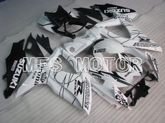 Suzuki GSXR600 GSXR750 2008-2010 Injection ABS Fairing - Corona - Black White - MFS2421 - Fairings Kit