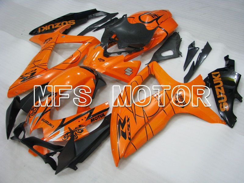 Suzuki GSXR600 GSXR750 2008-2010 Injection ABS Fairing - Corona - Black Orange - MFS2431 - Fairings Kit