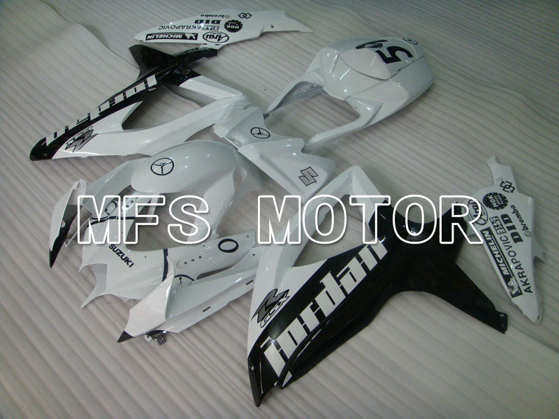 Suzuki GSXR600 GSXR750 2008-2010 Injection ABS Fairing - Jordan - Black White - MFS2449 - Fairings Kit