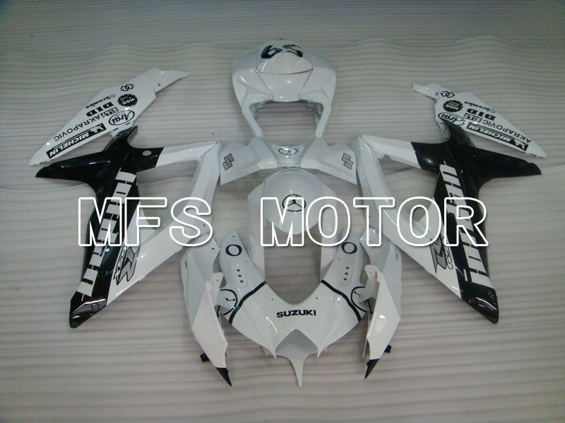 Suzuki GSXR600 GSXR750 2008-2010 Injection ABS Fairing - Jordan - Black White - MFS2449 - Fairings Kit