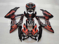 Suzuki GSXR600 GSXR750 2008-2010 Injection ABS Fairing - Corona - Black Orange - MFS2451 - Fairings Kit