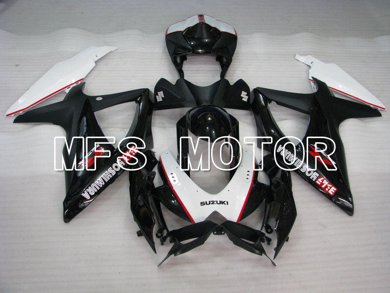 Suzuki GSXR600 GSXR750 2008-2010 Injection ABS Fairing - YOSHIMURA - Black White - MFS2452 - Fairings Kit