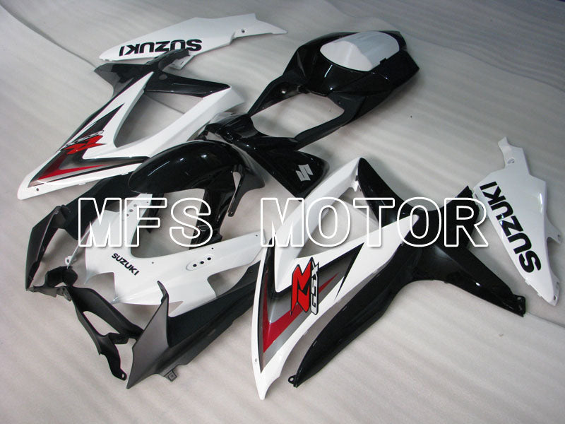 Suzuki GSXR600 GSXR750 2008-2010 Injection ABS Fairing - Factory Style - Black White - MFS2455 - Fairings Kit