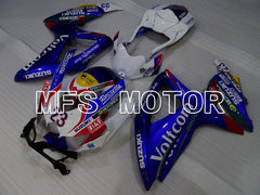 Suzuki GSXR600 GSXR750 2008-2010 Injection ABS Fairing - Voltcom - Blue White - MFS2466 - Fairings Kit