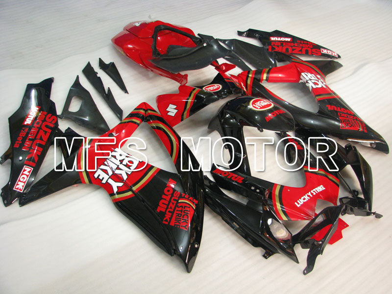 Suzuki GSXR600 GSXR750 2008-2010 Injection ABS Fairing - Lucky Strike - Red Black - MFS2470 - Fairings Kit