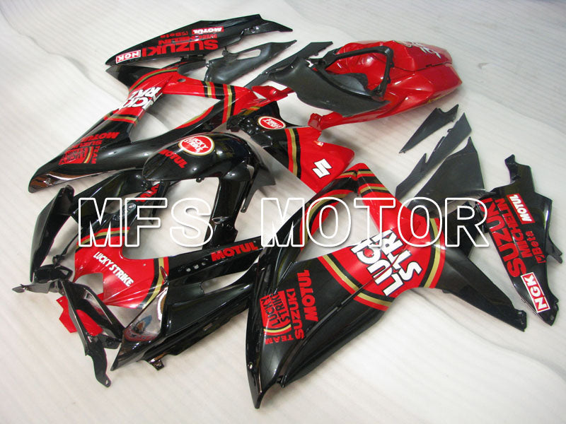 Suzuki GSXR600 GSXR750 2008-2010 Injection ABS Fairing - Lucky Strike - Red Black - MFS2470 - Fairings Kit