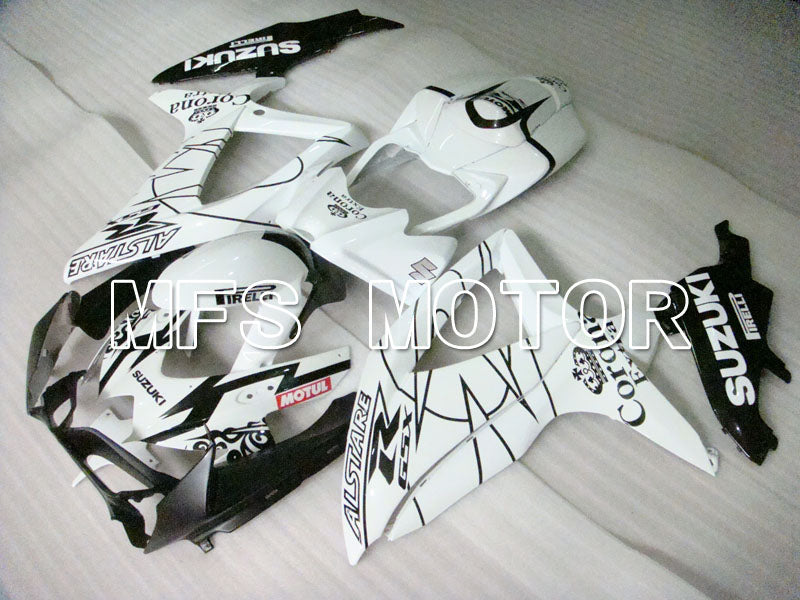 Suzuki GSXR600 GSXR750 2008-2010 Injection ABS Fairing - Corona - Black White - MFS2484 - Fairings Kit