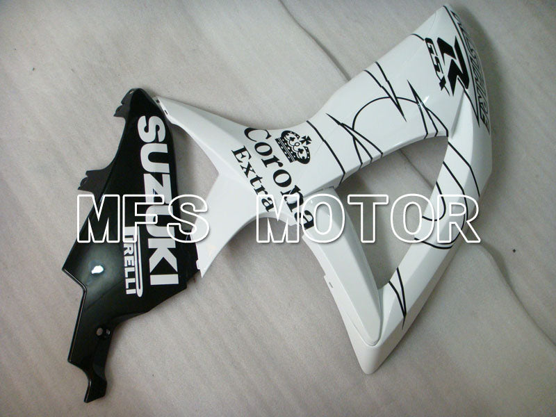 Suzuki GSXR600 GSXR750 2008-2010 Injection ABS Fairing - Corona - Black White - MFS2486 - Fairings Kit