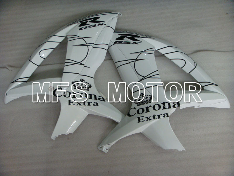 Suzuki GSXR600 GSXR750 2008-2010 Injection ABS Fairing - Corona - Black White - MFS2486 - Fairings Kit