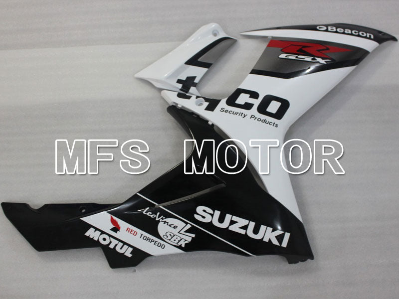 Suzuki GSXR600 GSXR750 2011-2024 Injection ABS Fairing - tyco - Black White - MFS2499 - Fairings Kit