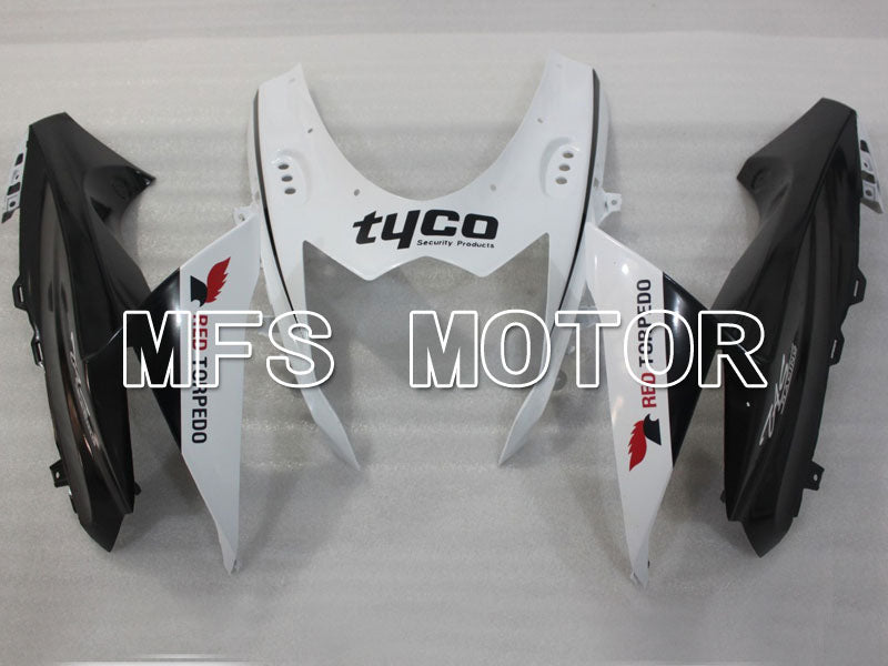 Suzuki GSXR600 GSXR750 2011-2024 Injection ABS Fairing - tyco - Black White - MFS2499 - Fairings Kit