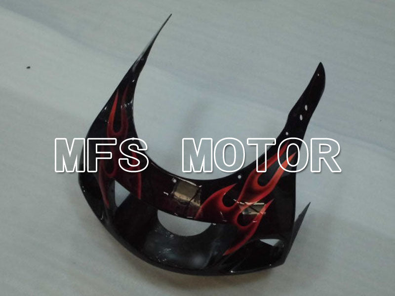 Suzuki GSXR600 1997-2000 ABS Fairing - Flame - Black Orange - MFS2560 - Fairings Kit