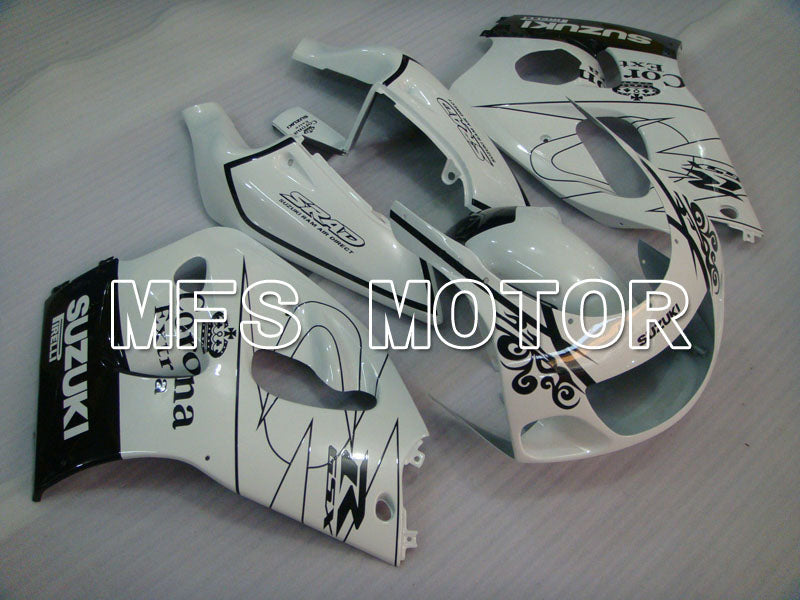 Suzuki GSXR600 1997-2000 ABS Fairing - Corona - Black White - MFS2569 - Fairings Kit