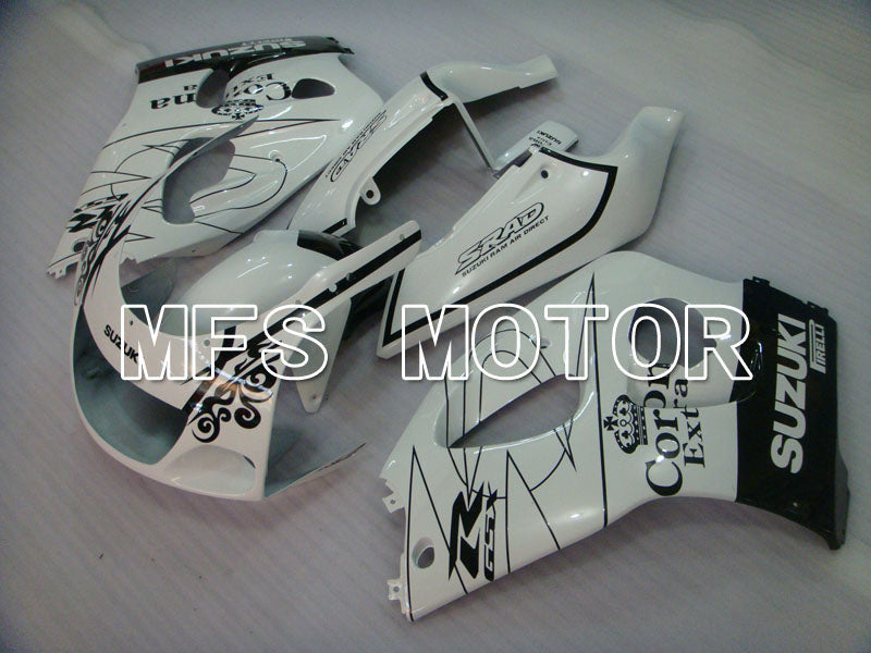 Suzuki GSXR750 1996-1999 ABS Fairing - Corona - Black White - MFS6885 - Fairings Kit