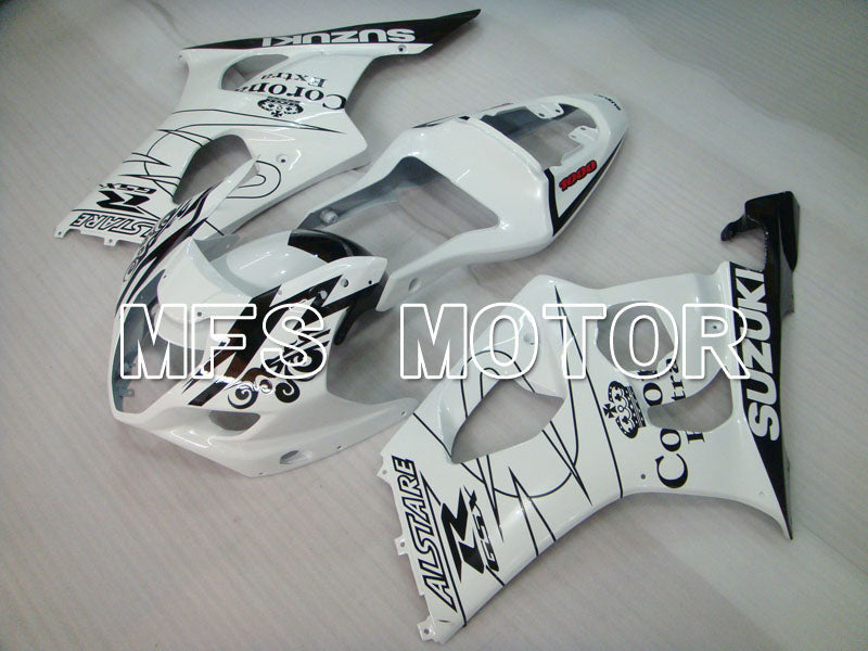 Suzuki GSXR1000 2003-2004 Injection ABS Fairing - Conora - Black White - MFS2572 - Fairings Kit