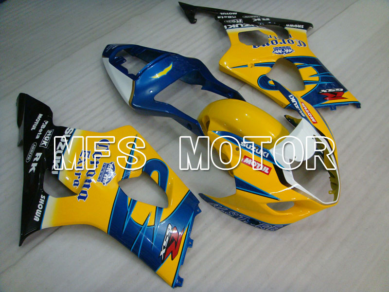 Suzuki GSXR1000 2003-2004 Injection ABS Fairing - Conora - Blue Yellow - MFS2573 - Fairings Kit