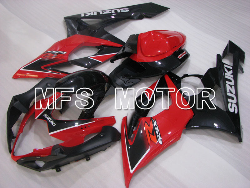 Suzuki GSXR1000 2005-2006 Injection ABS Fairing - Factory Style - Black Red - MFS2635 - Fairings Kit