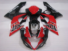 Suzuki GSXR1000 2005-2006 Injection ABS Fairing - Factory Style - Black Red - MFS2635 - Fairings Kit