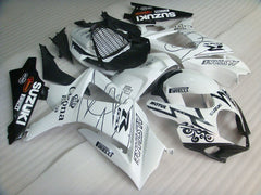 Suzuki GSXR1000 2007-2008 Injection ABS Fairing - Corona - Black White - MFS2664 - Fairings Kit