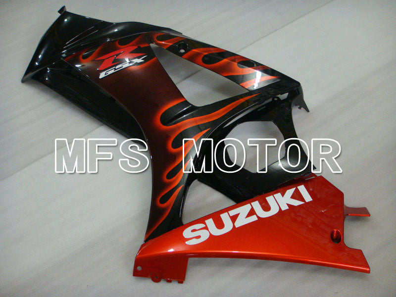 Suzuki GSXR1000 2007-2008 Injection ABS Fairing - Flame - Black Red - MFS2668 - Fairings Kit