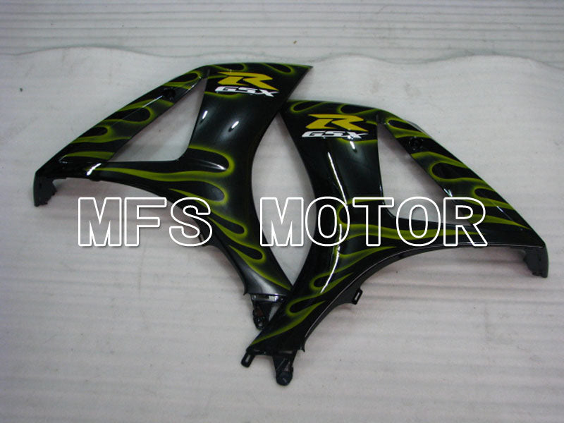 Suzuki GSXR1000 2007-2008 Injection ABS Fairing - Flame - Black Yellow - MFS2690 - Fairings Kit