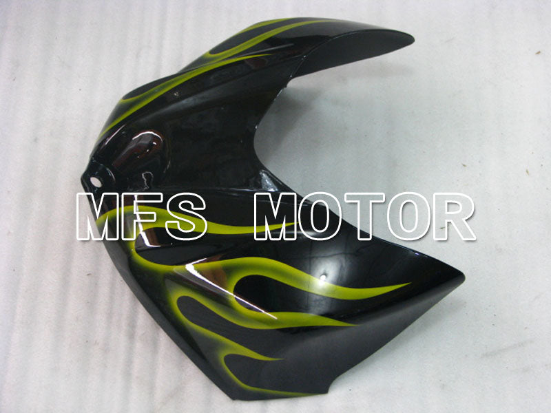 Suzuki GSXR1000 2007-2008 Injection ABS Fairing - Flame - Black Yellow - MFS2690 - Fairings Kit