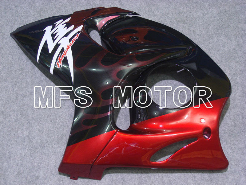 Suzuki GSXR1300 Hayabusa 2008-2020 Injection ABS Fairing - Flame - Black Red - MFS2744 - Fairings Kit