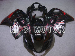 Suzuki GSXR1300 Hayabusa 2008-2020 Injection ABS Fairing - Flame - Black Red - MFS2744 - Fairings Kit
