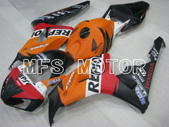 Honda CBR1000RR 2006-2007 Injection ABS Fairing - Repsol - Orange Red Black - MFS2925 - Fairings Kit