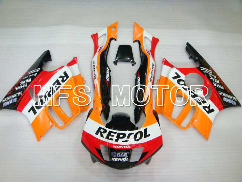 Honda CBR600 F3 1997-1998 Injection ABS Fairing - Repsol - Black Orange Red - MFS3072 - Fairings Kit
