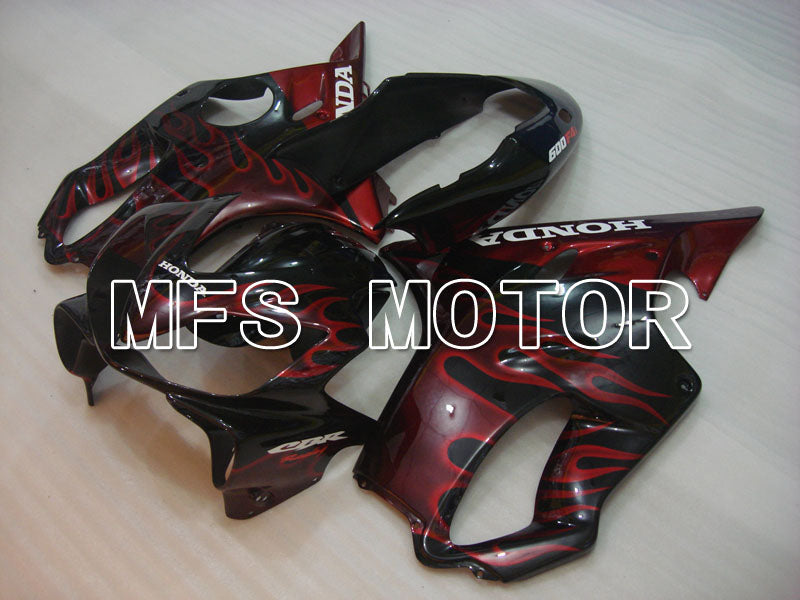 Honda CBR600 F4i 2004-2007 Injection ABS Fairing - Flame - Black Red - MFS3197 - Fairings Kit