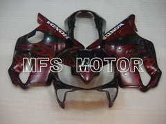 Honda CBR600 F4i 2004-2007 Injection ABS Fairing - Flame - Black Red - MFS3197 - Fairings Kit