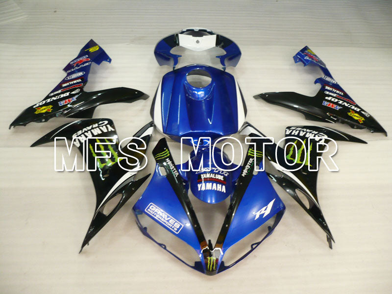 Yamaha YZF-R1 2004-2006 Injection ABS Fairing - Monster - Black Blue - MFS3313 - Fairings Kit