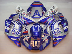 Yamaha YZF-R6 1998-2002 Injection ABS Fairing - FIAT - Blue White - MFS3485 - Fairings Kit