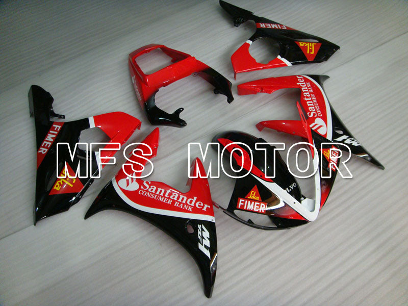 Yamaha YZF-R6 2003-2004 Injection ABS Fairing - Santander - Red Black - MFS3522 - Fairings Kit