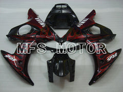 Yamaha YZF-R6 2005 Injection ABS Fairing - Flame - Black Red - MFS3591 - Fairings Kit