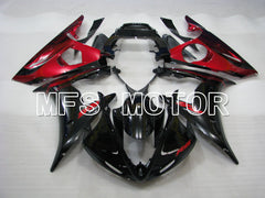 Yamaha YZF-R6 2005 Injection ABS Fairing - Factory Style - Black Red - MFS3595 - Fairings Kit