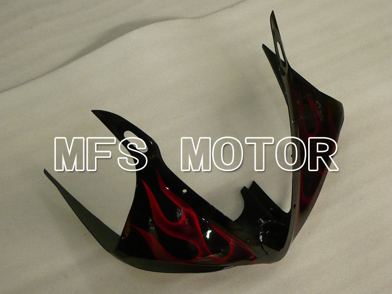 Yamaha YZF-R6 2003-2004 Injection ABS Fairing - Flame - Red wine color Black - MFS3657 - Fairings Kit