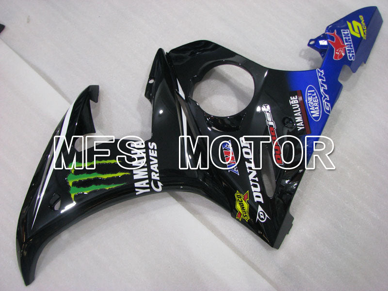 Yamaha YZF-R6 2005 Injection ABS Fairing - Monster - Blue Black - MFS3668 - Fairings Kit