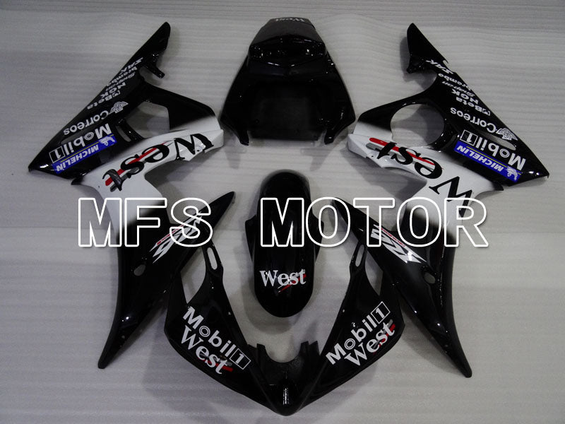Yamaha YZF-R6 2003-2004 Injection ABS Fairing - West - White Black - MFS3681 - Fairings Kit