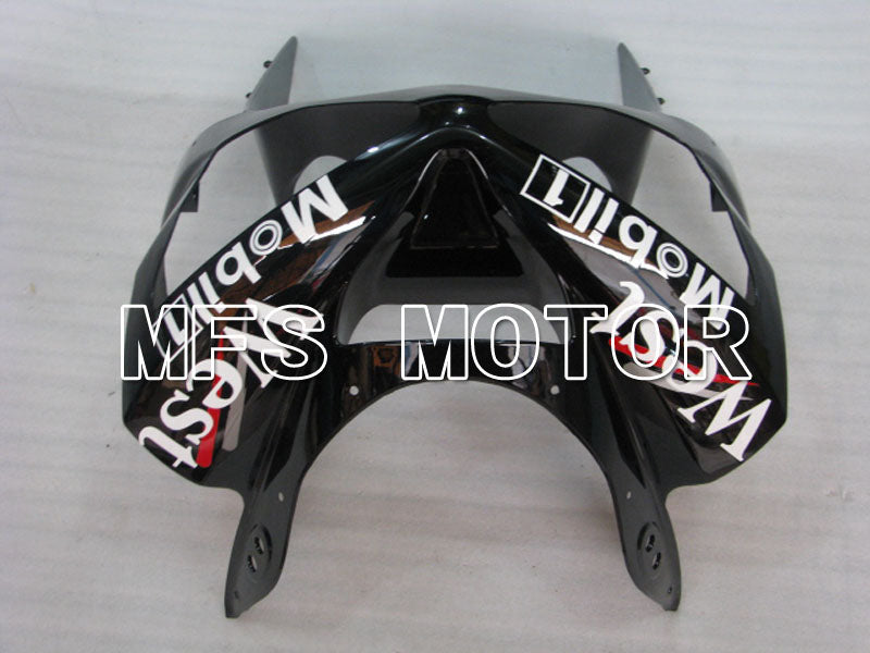 Kawasaki NINJA ZX6R 2003-2004 Injection ABS Fairing - West - Black White - MFS3720 - Fairings Kit