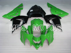 Kawasaki NINJA ZX10R 2004-2005 Injection ABS Fairing - Factory Style - Black Green - MFS3942 - Fairings Kit