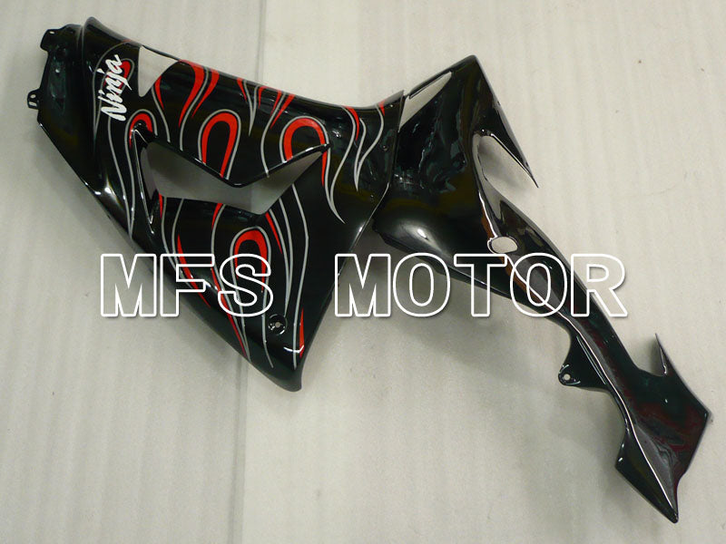 Kawasaki NINJA ZX10R 2006-2007 Injection ABS Fairing - Flame - Black - MFS3999 - Fairings Kit