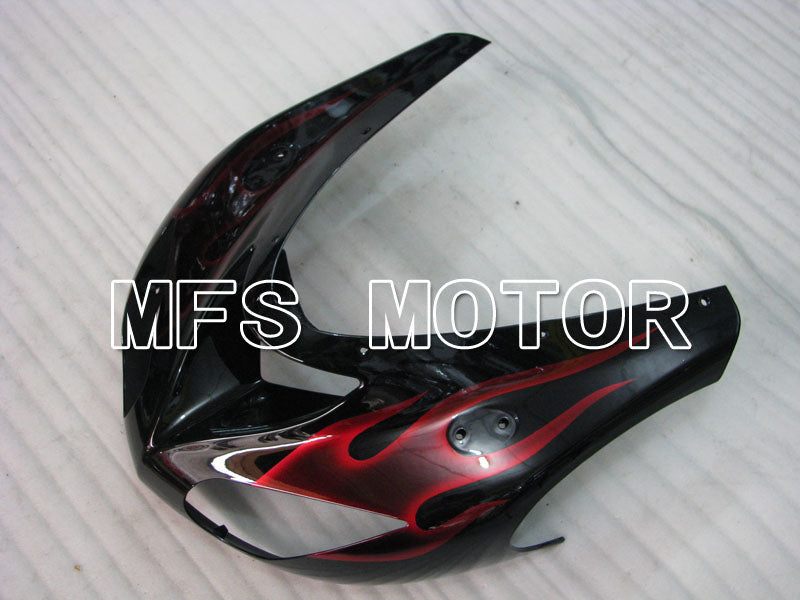 Kawasaki NINJA ZX10R 2006-2007 Injection ABS Fairing - Flame - Black Red - MFS4005 - Fairings Kit