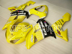 Kawasaki NINJA ZX10R 2006-2007 Injection ABS Fairing - Factory Style - Black Yellow - MFS4017 - Fairings Kit