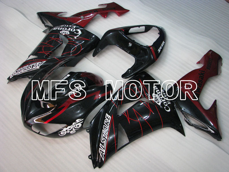 Kawasaki NINJA ZX10R 2006-2007 Injection ABS Fairing - Corona - Black Red - MFS4023 - Fairings Kit