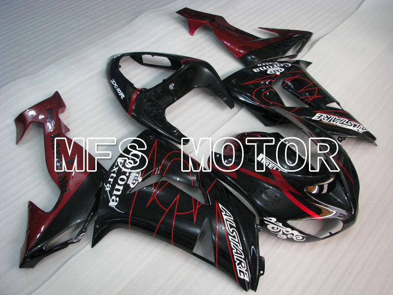 Kawasaki NINJA ZX10R 2006-2007 Injection ABS Fairing - Corona - Black Red - MFS4023 - Fairings Kit