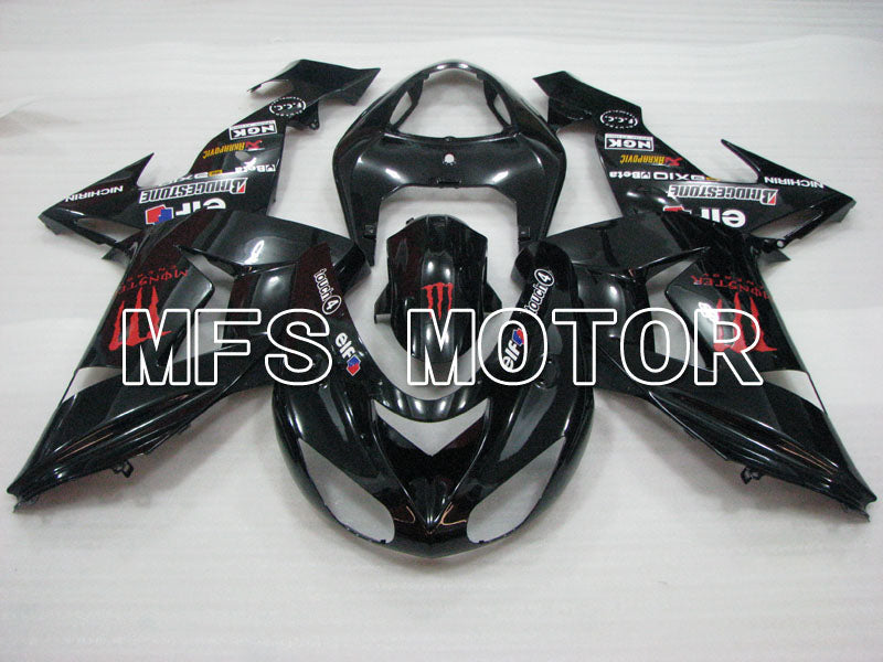 Kawasaki NINJA ZX10R 2006-2007 Injection ABS Fairing - Monster - Black - MFS4025 - Fairings Kit